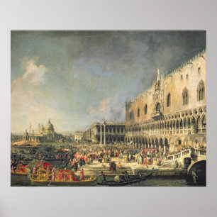 The Reception of the French Ambassador in Venice, Poster