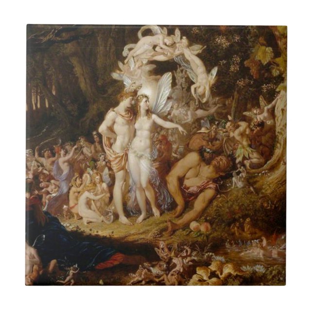 The Reconciliation of Oberon and Titania Tile (Front)
