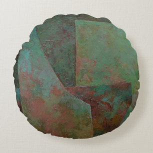 The Red and The Green Round Cushion