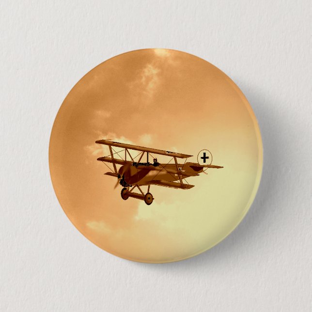 The Red Baron 6 Cm Round Badge (Front)