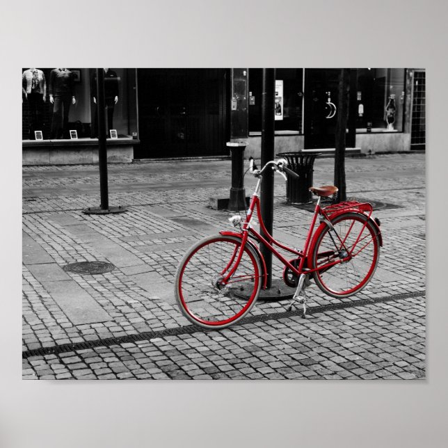 The red bicycle poster (Front)