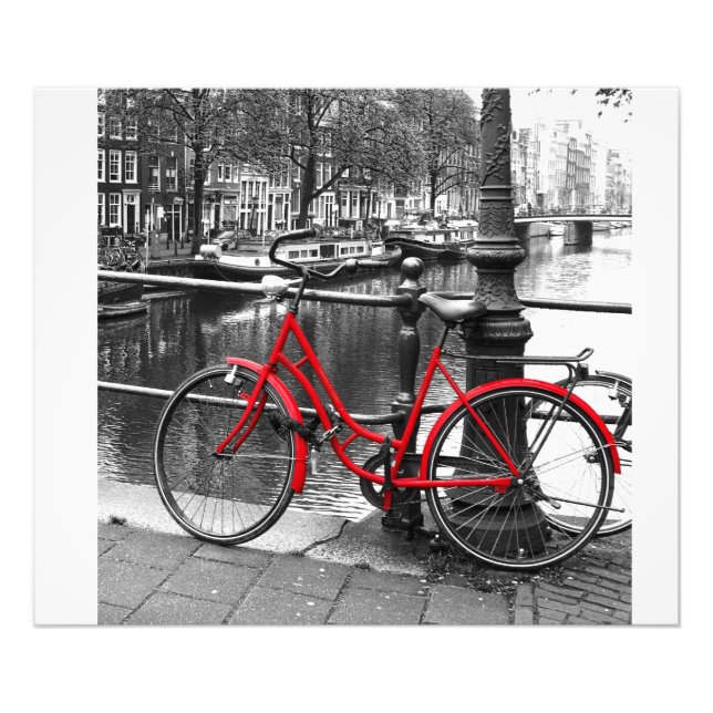 The Red Bike 1 art photo Print (Front)