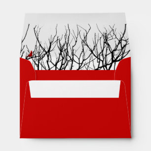 The Red Bird by Leslie Peppers Envelopes