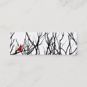 The Red Bird by Leslie Peppers Mini Business Card
