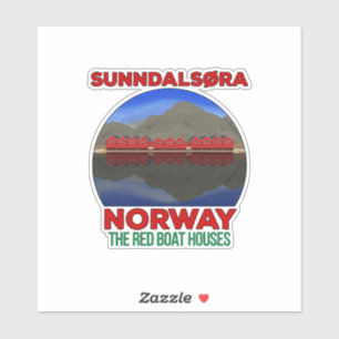 The Red Boat Houses Sunndalsøra Norway