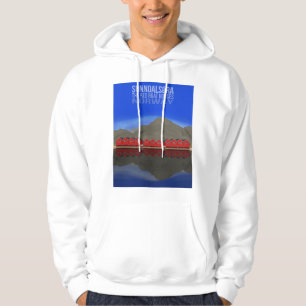 The Red Boat Houses Sunndalsøra Norway Hoodie