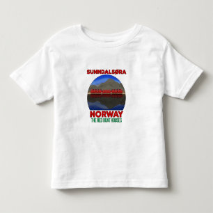 The Red Boat Houses Sunndalsøra Norway Toddler T-Shirt