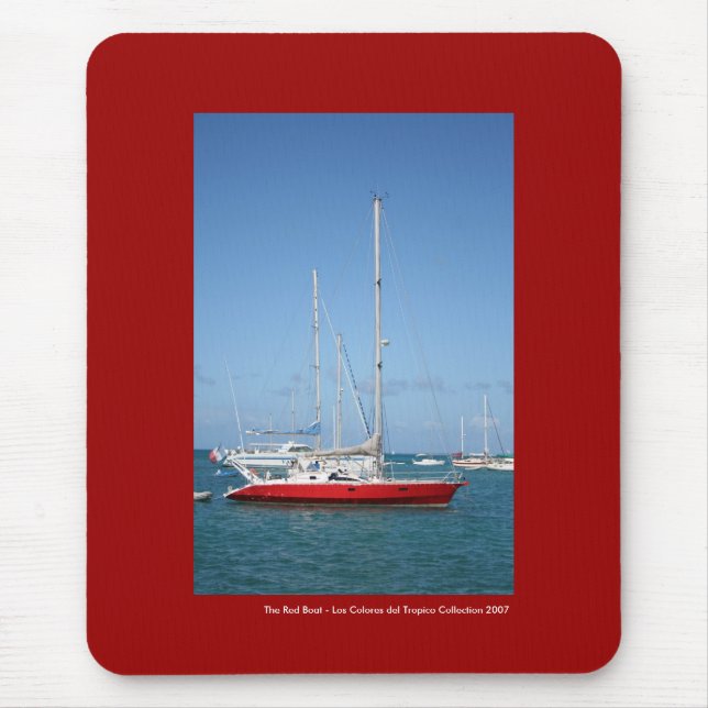 The Red Boat Mouse Pad (Front)