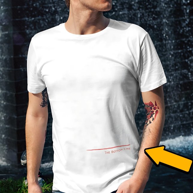 The red Bottom Line T-Shirt (Creator Uploaded)
