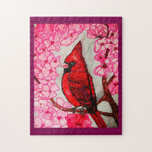 THE RED CARDINAL JIGSAW PUZZLE