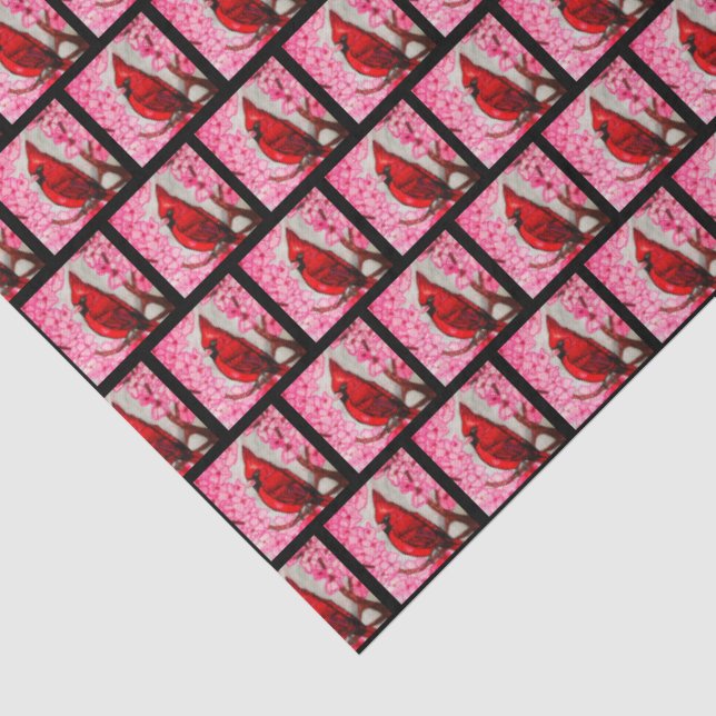 THE RED CARDINAL  TISSUE PAPER (Detail)