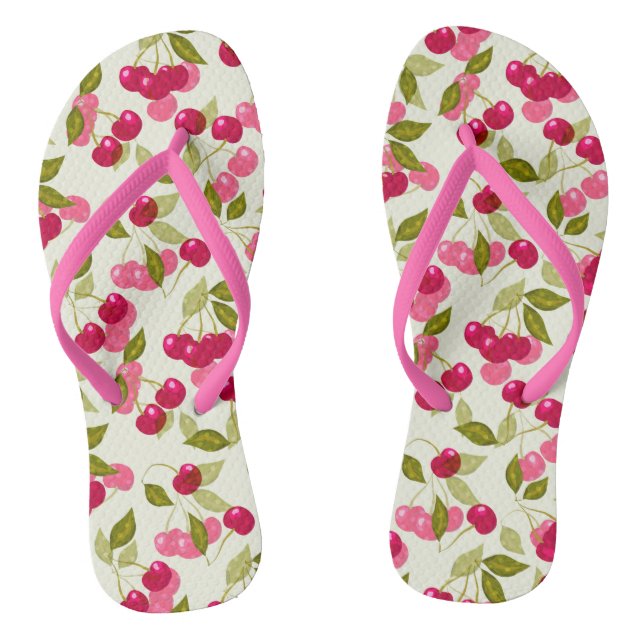 The red cherry . thongs (Footbed)