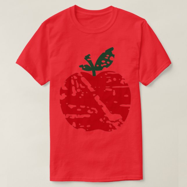 The Red Cool Eapple T-Shirt (Design Front)