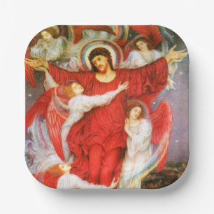 The Red Cross (Crucifixion of Jesus Christ) Paper Plate