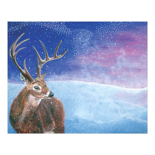 The red deer (Cervus elaphus) Photo Print (Front)