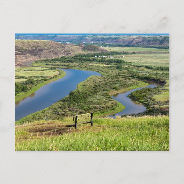 The Red Deer River in Alberta Canada Postcard (Front)