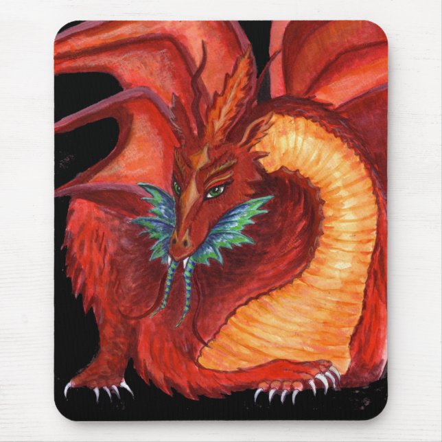 The Red Dragon Mouse Pad (Front)