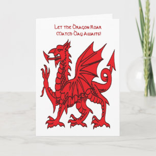 The Red Dragon Strength Pride and Unity Card