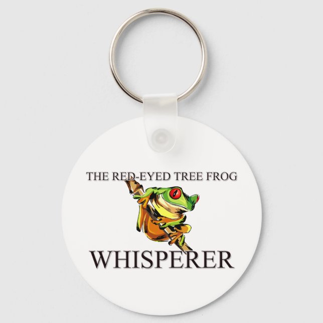 The Red-Eyed Tree Frog Whisperer Key Ring (Front)