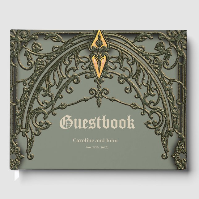 The red flower, the blossom of affection. guest book (Front)