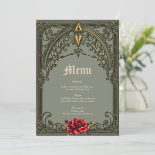 The red flower, the blossom of affection.  menu