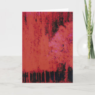 The Red Forest #2 Holiday Card