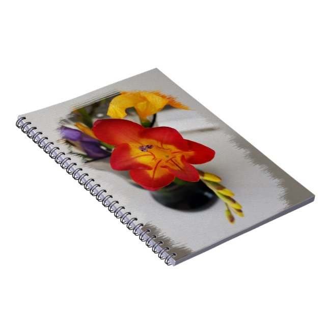 The red freesia notebook (Right Side)