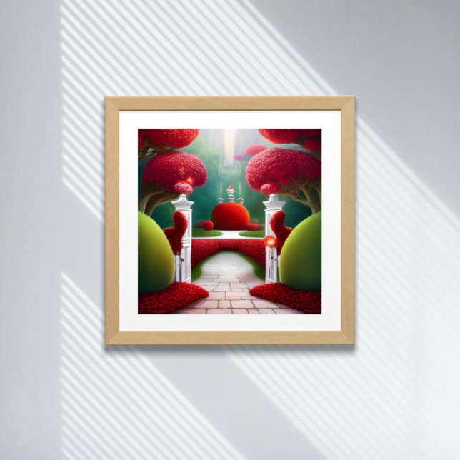 The Red Gardens of Wonderland Poster (Creator Uploaded)