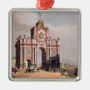 The Red Gate in Moscow Metal Tree Decoration