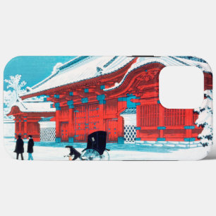The Red Gate of Hongo in Snow by Hiroaki Takahashi iPhone 13 Pro Max Case