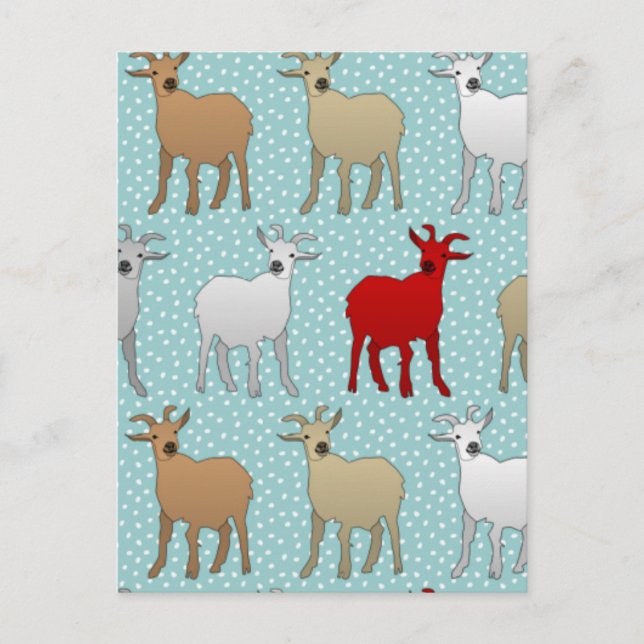 The Red Goat Postcard (Front)