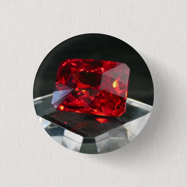 The Red Jack Ruby 3 Cm Round Badge (Front)