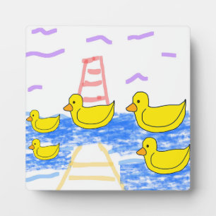 The Red Lighthouse and the Yellow Duck Pier  Plaque