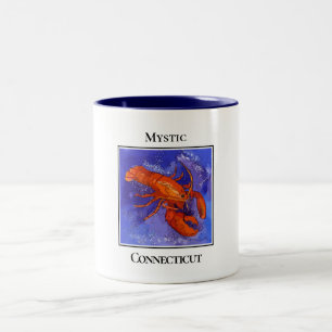 The Red Lobsters, Mystic Connecticut  Two-Tone Coffee Mug