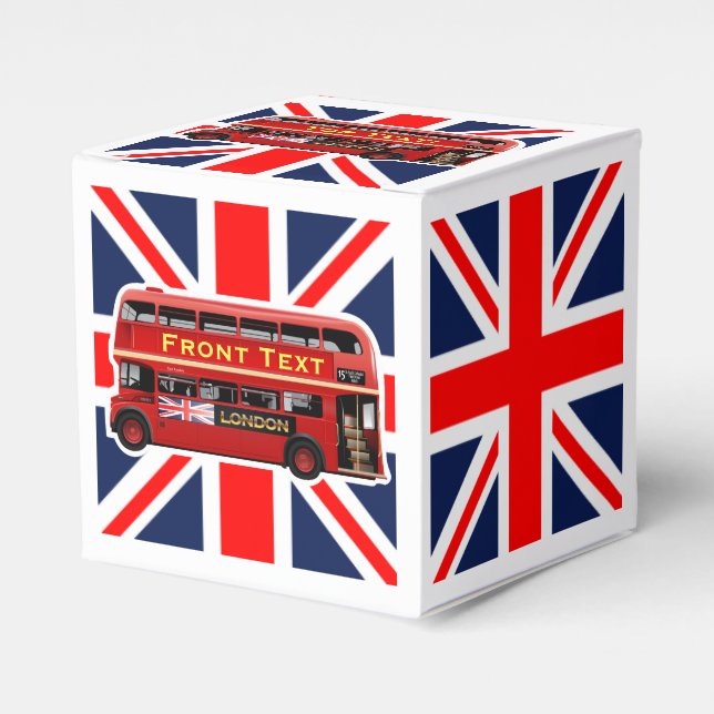 The Red London Bus Favour Box (Front Side)