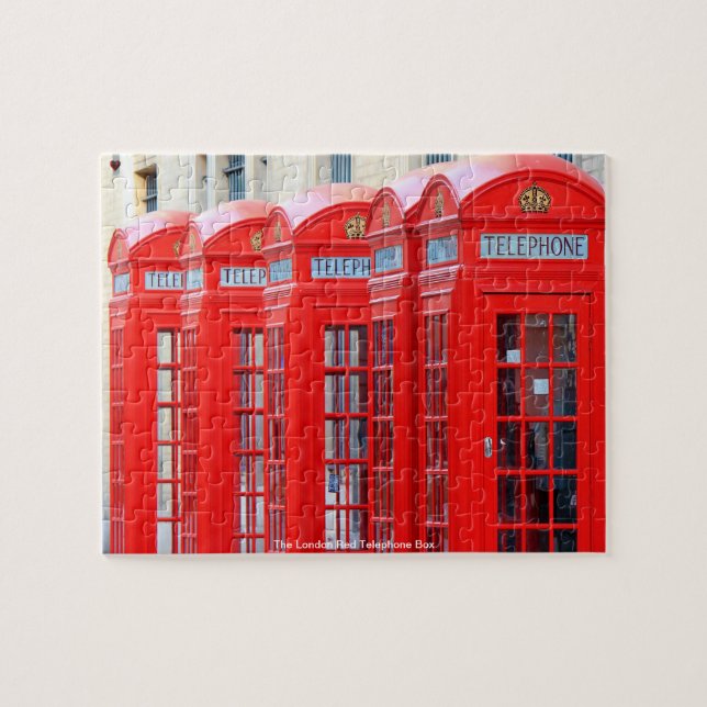 The Red London Telephone Box Jigsaw Puzzle (Horizontal)