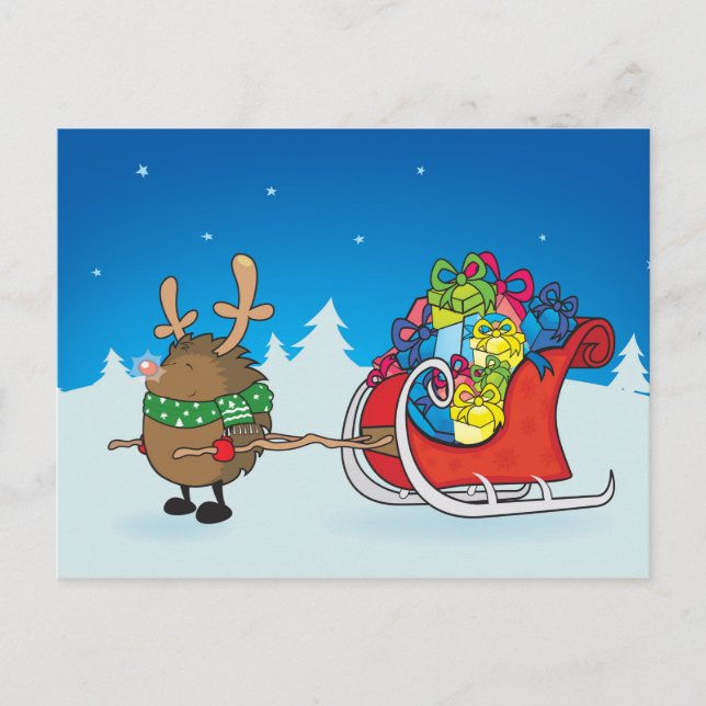 the red nosed hedgehog postcard (Front)