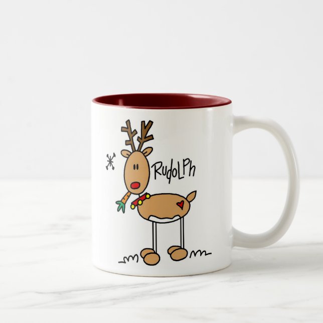 The Red Nosed Reigndeer Mug (Right)