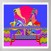 The Red Pattern Armchair