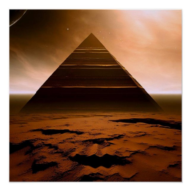 The Red Planet’s Pyramid Poster (Front)