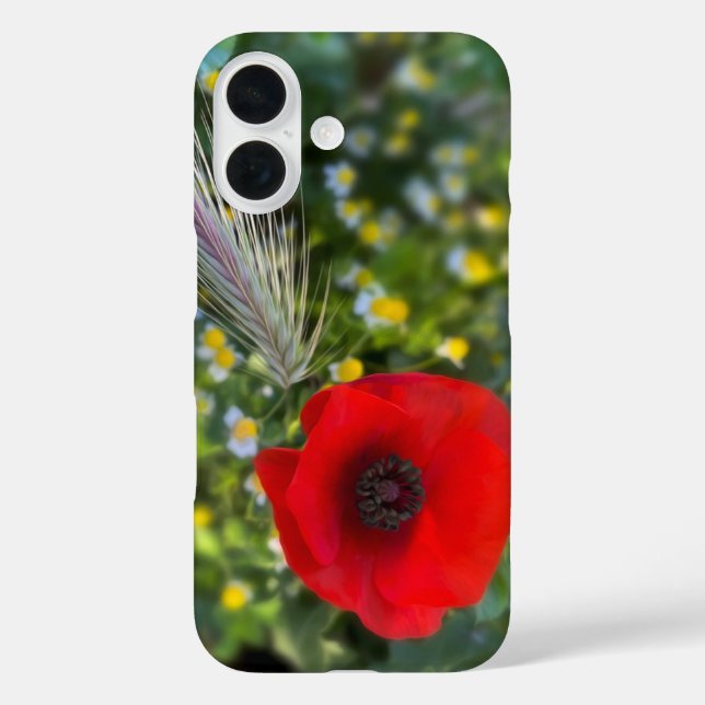 The red poppy Case-Mate iPhone case (Back)