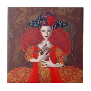The Red Queen. Ceramic Tile
