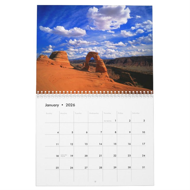 The Red Rock Custom Printed Calendar (Jan 2026)