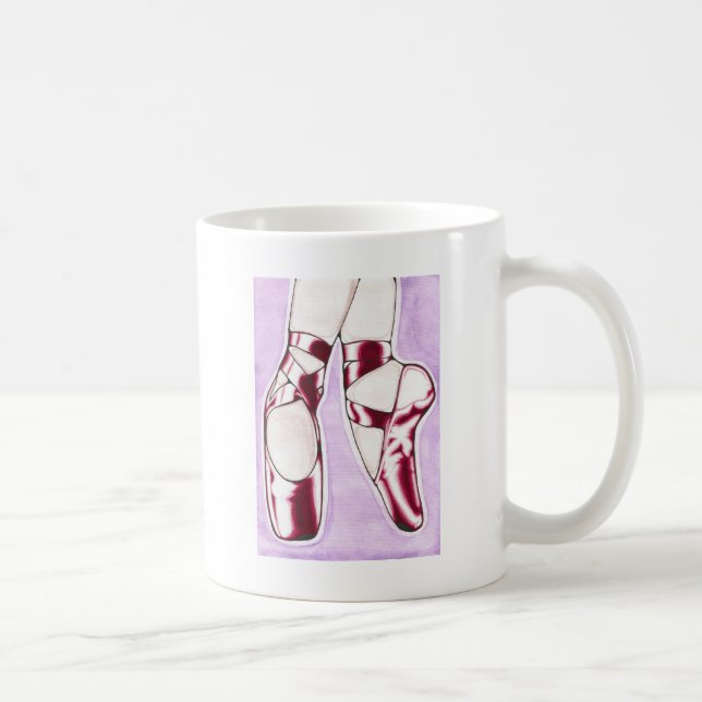 The Red Shoes ballet slippers Coffee Mug (Right)