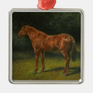The Red Sorrel Horse (by Rosa Bonheur) Metal Ornament