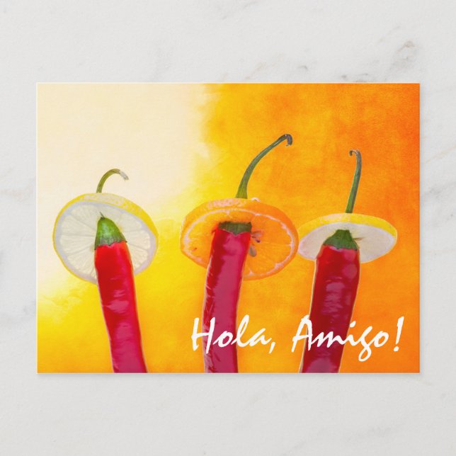 The Red, The Hot, The Chilli Postcard (Front)