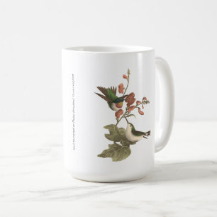 The Red-throated or Ruby-throated Hummingbird Coffee Mug
