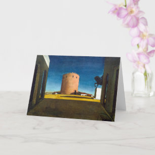 The Red Tower Giorgio de Chirico Card