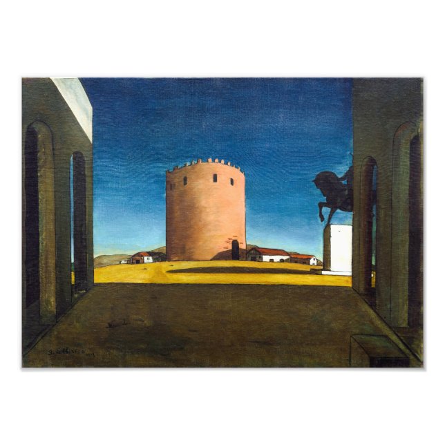 The Red Tower | Giorgio de Chirico |  Photo Print (Front)