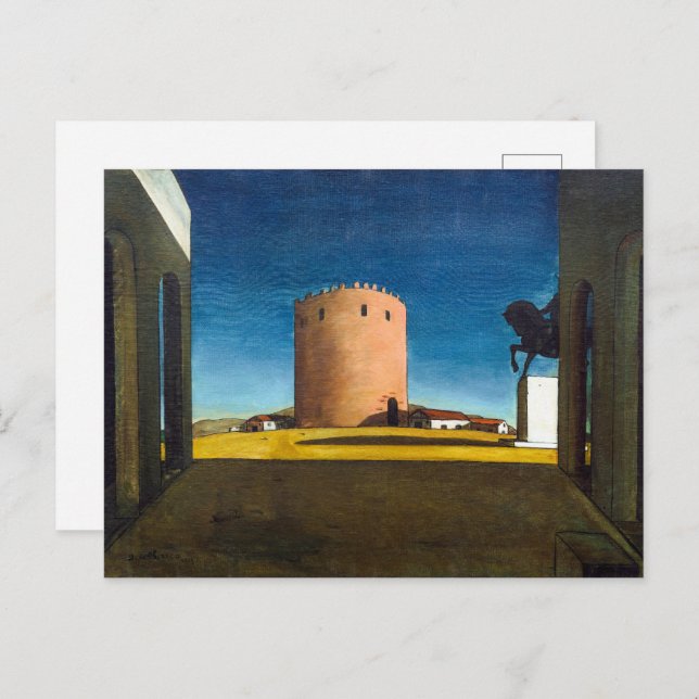 The Red Tower | Giorgio de Chirico |  Postcard (Front/Back)